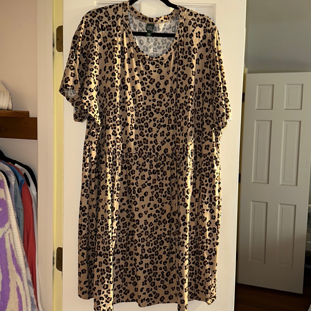 Cheetah print dress